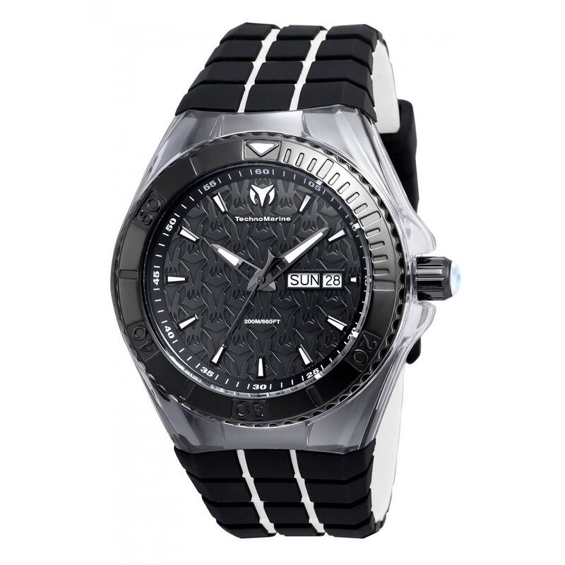 Technomarine Men's TM-115182 Cruise Locker Quartz Black Dial Watch ...