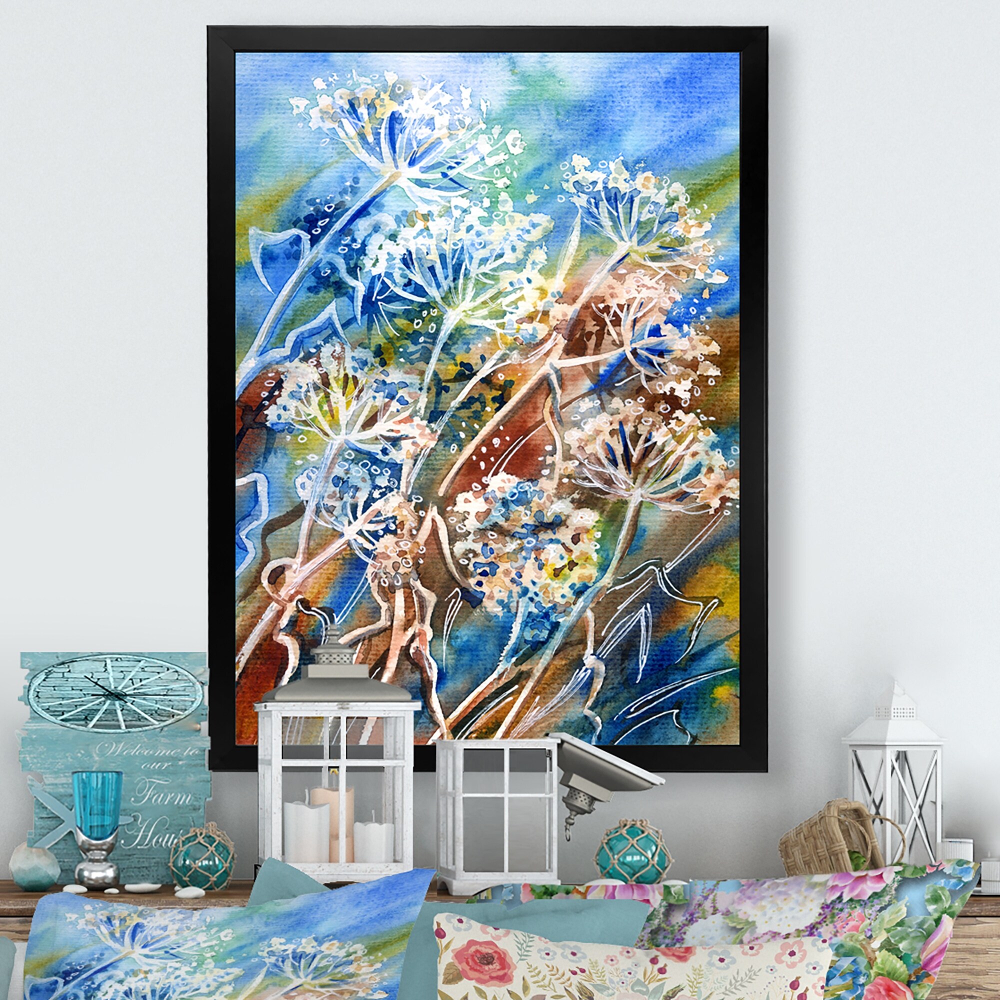 Abstract Umbrella Forest Plants Wall Art by Designart  -image
