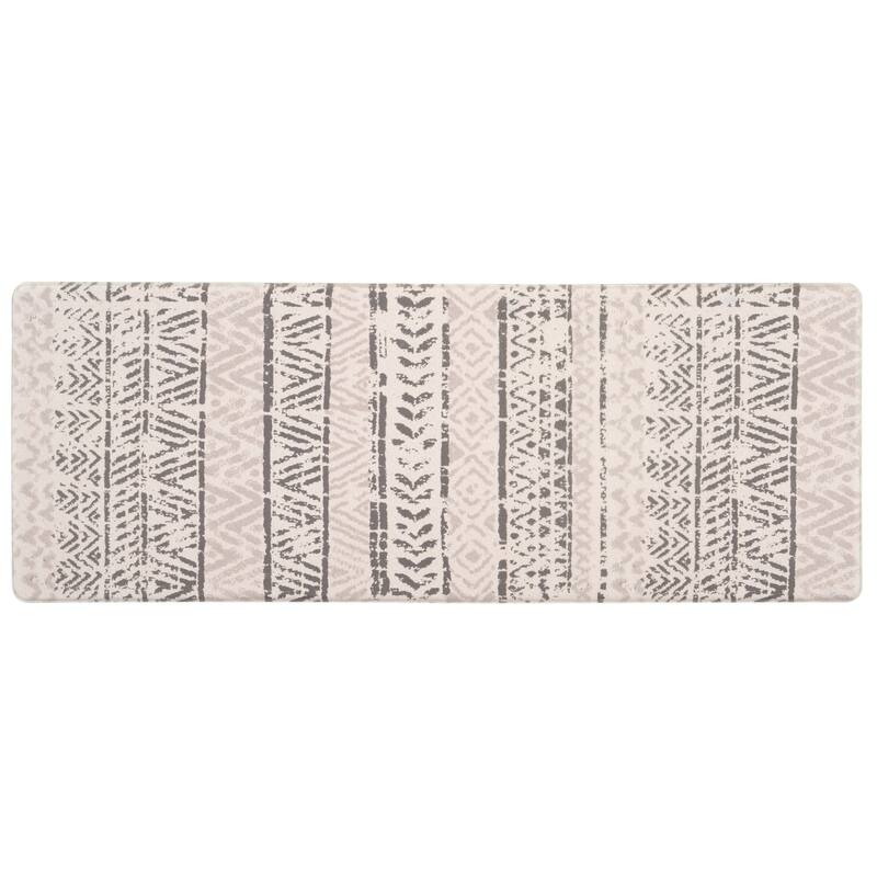 World Rug Gallery Geometric Bohemian Design Anti Fatigue Standing Mat