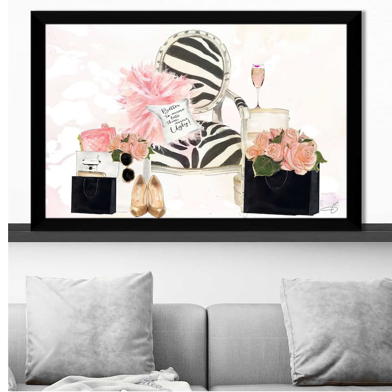 "Shopping And Champane" by Jodi Print on Acrylic