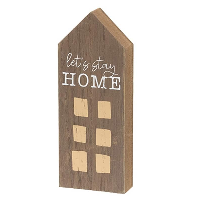 Chunky Primitive House Sitters - Joyful, Merry, Home Decor- 3 Asstd. - 5” x 2” x 0.75”