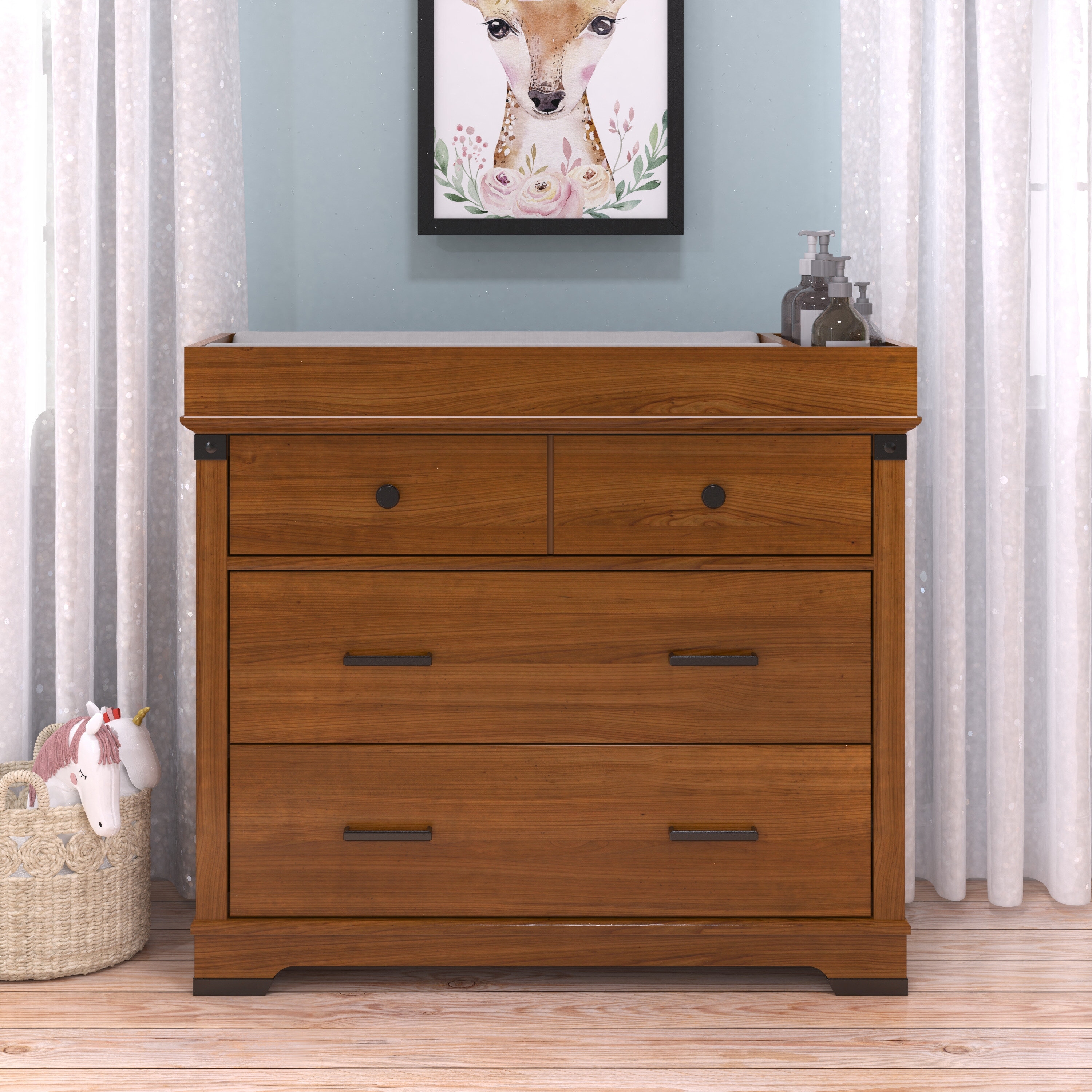 Universal changing discount table topper