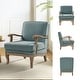 preview thumbnail 12 of 32, Rinaldo Farmhouse Polyester Armchair with Comfortable Backrest and Cushion by HULALA HOME