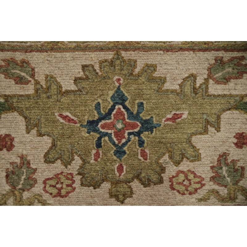Hand Knotted Oriental 100% Wool Carpet Traditional Pink Sumak Area Rug - 10' 2'' X 8' 0''