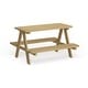 preview thumbnail 1 of 8, Sorrento Kids' Wood Picnic Table by Havenside Home Brown