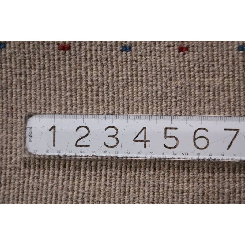 Hand Knotted Oriental 100% Wool Carpet Tribal Tribal Greys & Charcoal Gabbeh Area Rug - 7' 7'' X 5' 3''