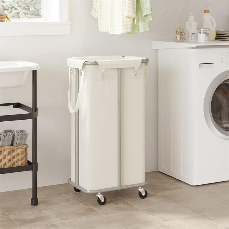 100L Rolling Laundry Hamper with Wheels - 16.5"L x 12.6"W x 31.9"H