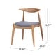preview thumbnail 17 of 43, Francie Mid-Century Modern Dining Chairs (Set of 2) by Christopher Knight Home - 20.50" W x 20.25" L x 29.75" H