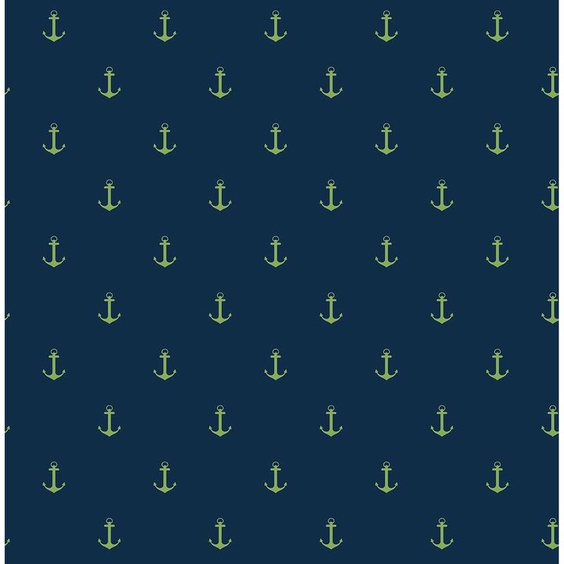 Seabrook Designs Anchors Away Unpasted Wallpaper