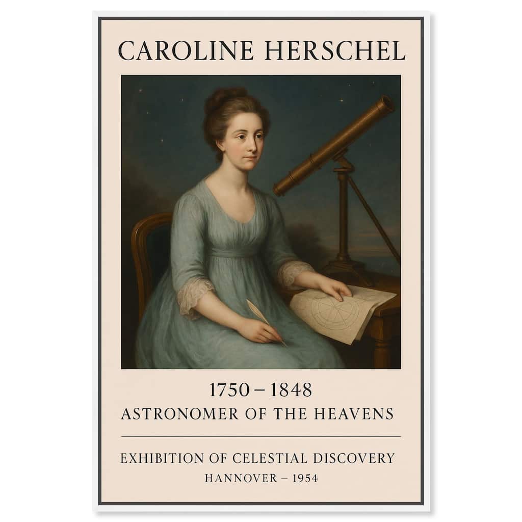 Early Female Astronomer Canvas by Art Remedy