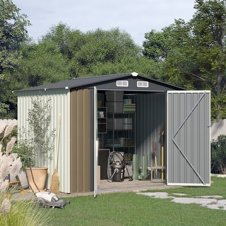6' x 8' Outdoor Metal Storage Shed