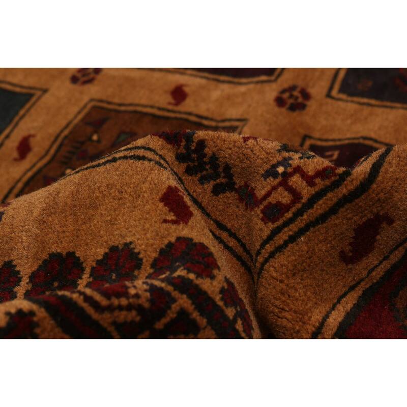 ECARPETGALLERY Hand-knotted Teimani Brown Wool Rug - 6'7 x 9'5