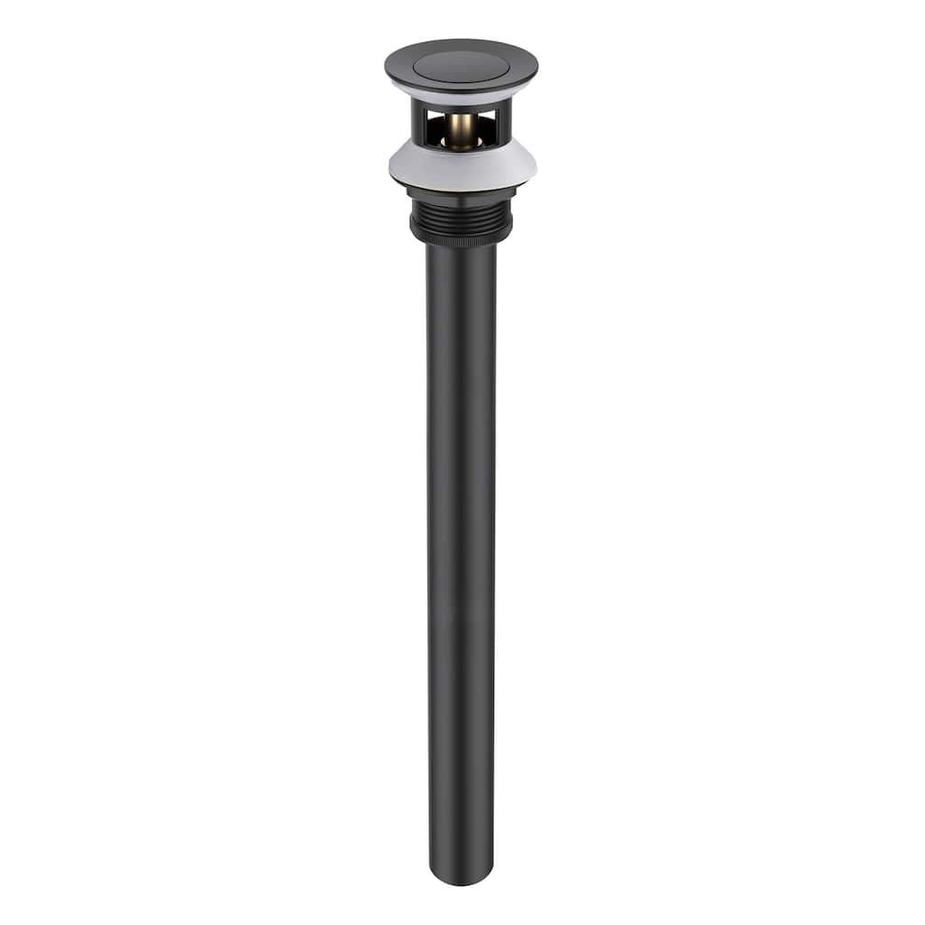 Bathroom Sink Pop Up Drain Stopper with 12" tailpiece, with Overflow