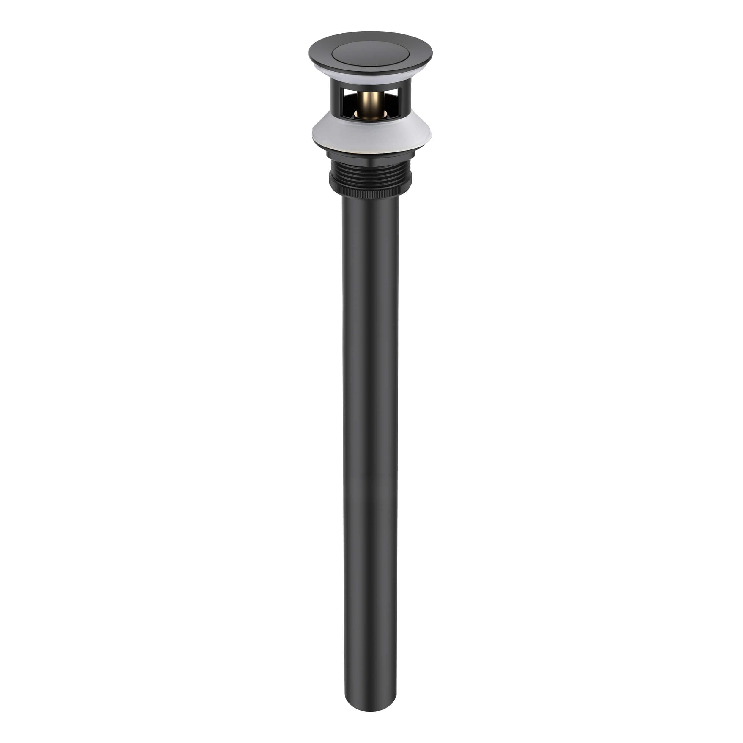 Bathroom Sink Pop Up Drain Stopper with 12" tailpiece, with Overflow