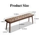 preview thumbnail 14 of 17, GDFStudio - Belvidere Modern Premium Solid Oak Wood Dining Bench with Leather Cushion & High-Density Soft Sponge Filling