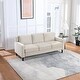 3 Seat Sofa Versatile Fabric Couch Removable Back Sofa for Livingroom ...