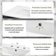 preview thumbnail 44 of 56, 30" bathroom vanity cabinet with ceramic basin, 3 drawers and adjustable shelves