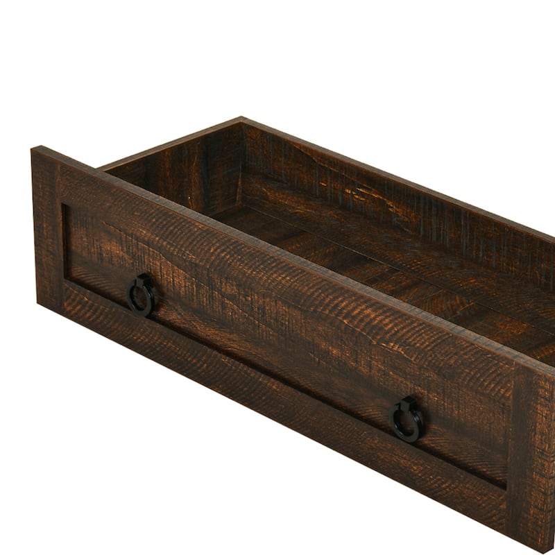 Farmhouse Tall Bathroom Storage Cabinet with Doors And Adjustable Shelf
