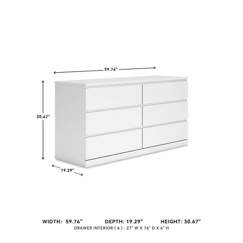 Signature Design by Ashley Onita White Dresser