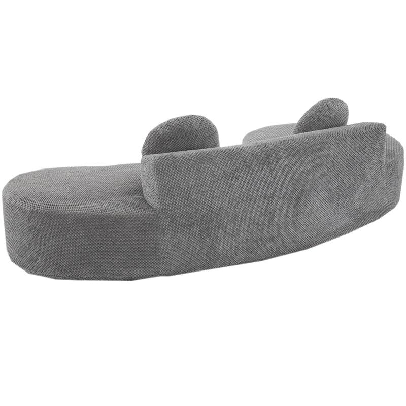 Corduroy Cloud Sofa with Pillows