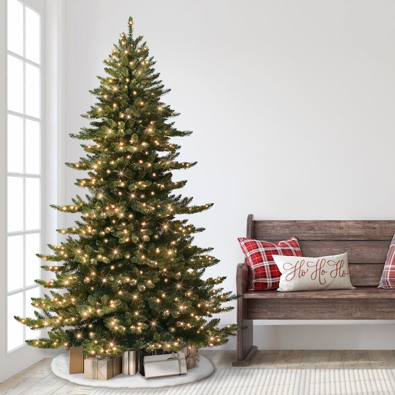 Puleo International 7.5 ft. Pre-Lit Royal Majestic Artificial Christmas Tree