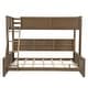 preview thumbnail 8 of 34, Twin XL / Full XL over Queen Size Bunk Bed with Storage Cabinets and Ladder, Multi-functional Kids Bed Frame with USB Ports