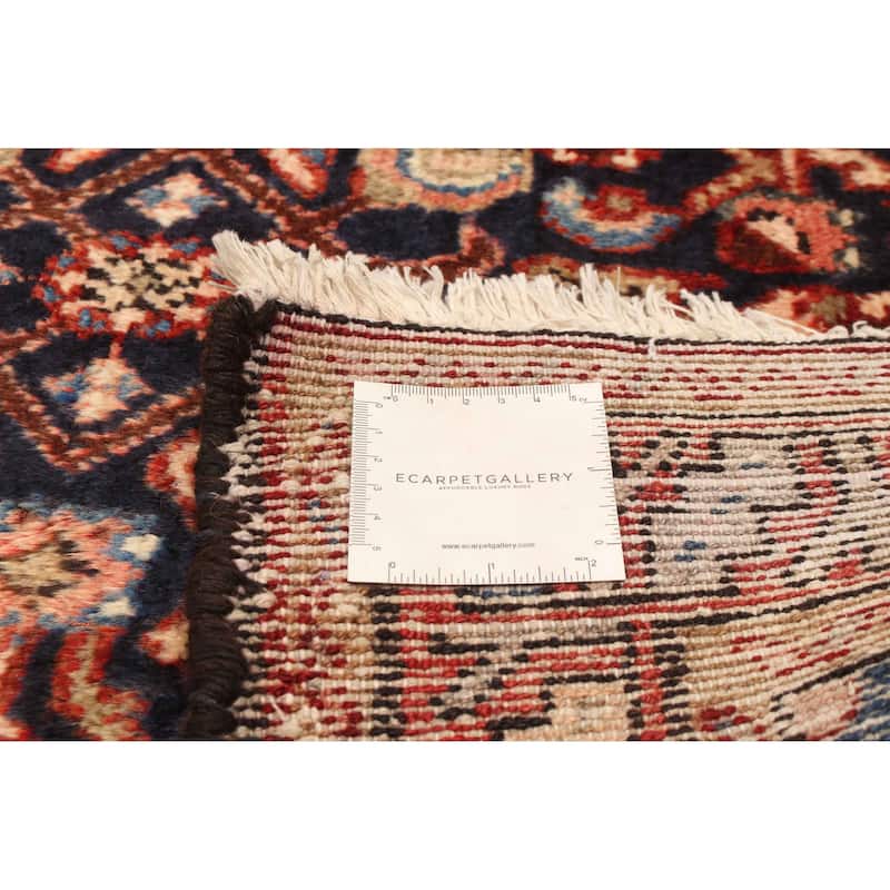 ECARPETGALLERY Hand-knotted Andelz Navy Wool Rug - 3'7 x 10'0