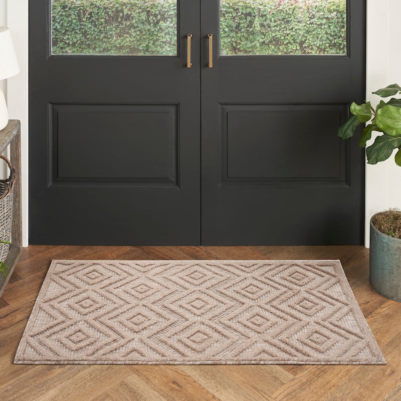Nourison Versatile Indoor/Outdoor Geometric Flatweave Area Rug