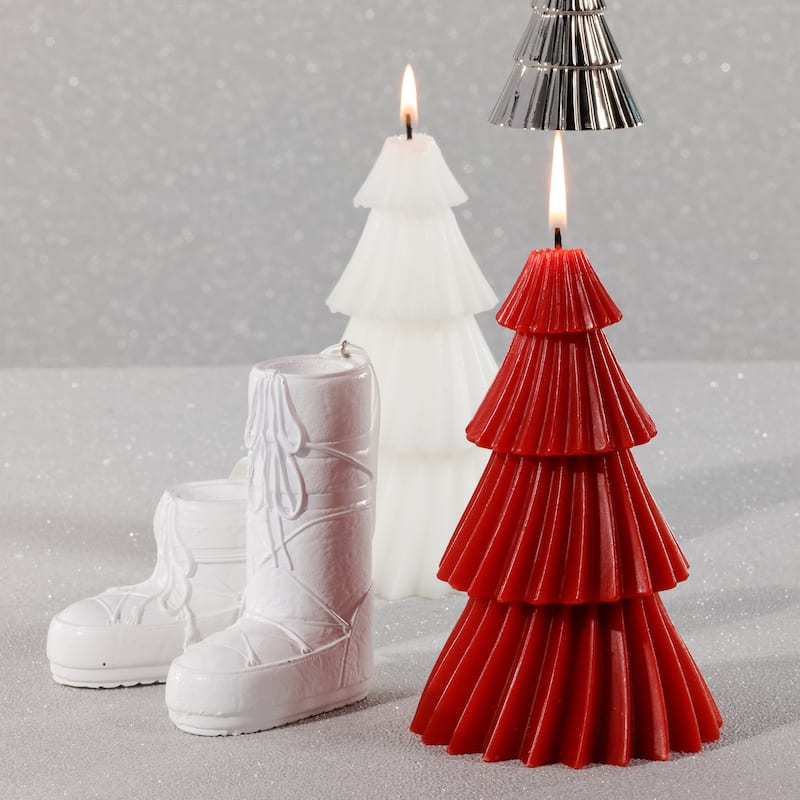 Twinkle Tree Decorative Holiday Candles, Set of 6
