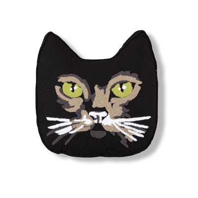 Black Cat Shaped Pillow