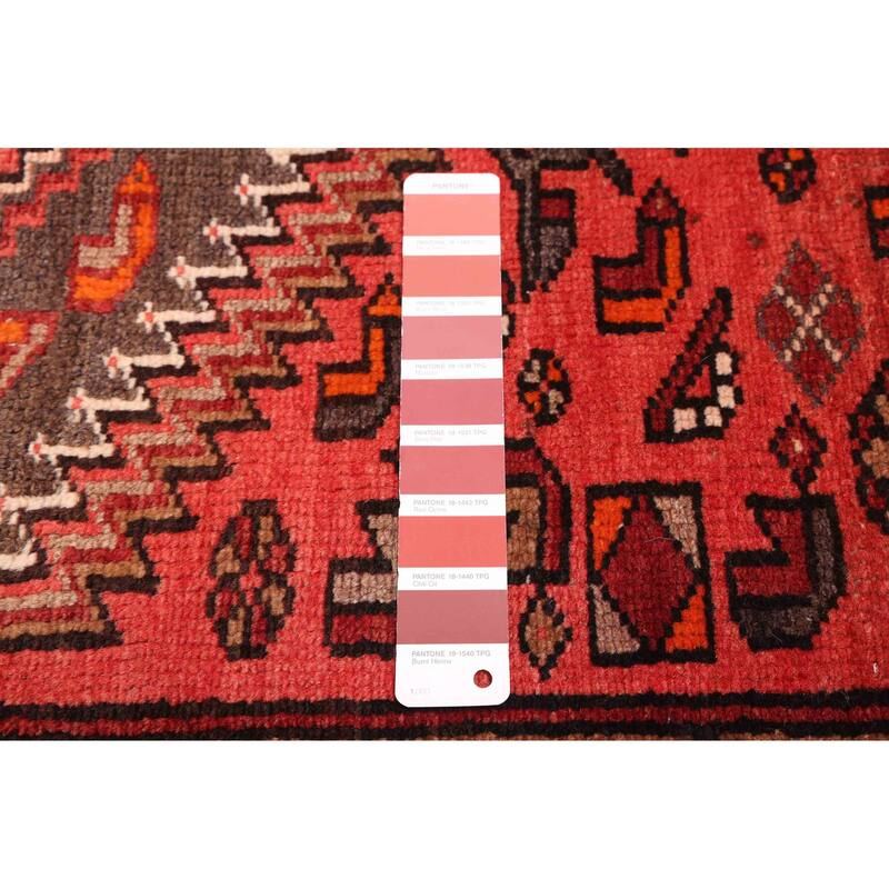 ECARPETGALLERY Hand-knotted Andelz Red Wool Rug - 3'8 x 6'11