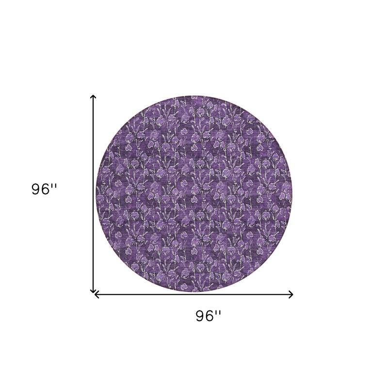 HomeRoots Floral Transitional Rectangle Outdoor Rug