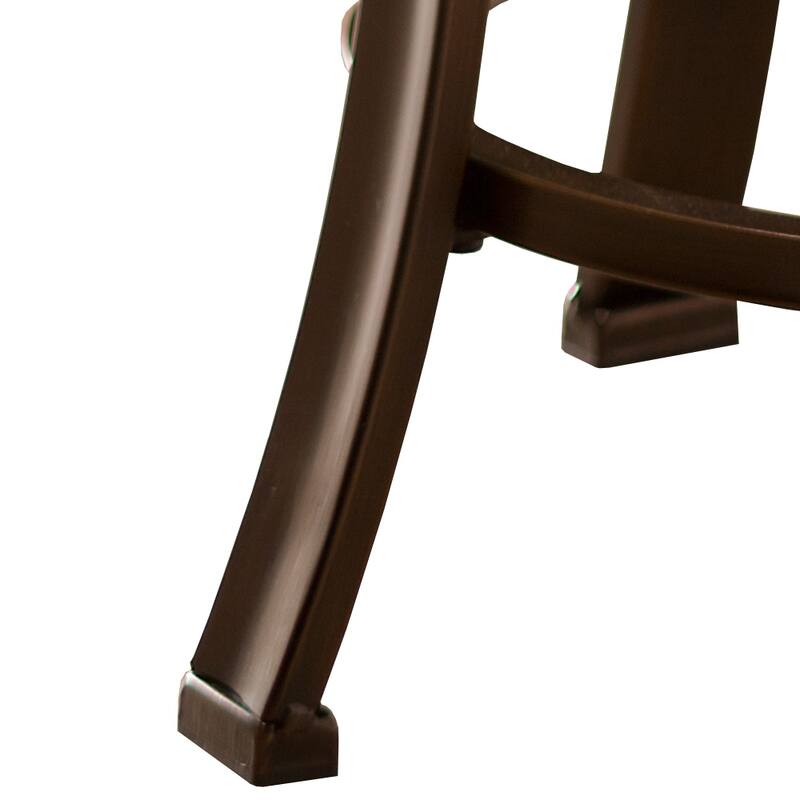 Hillsdale Hastings Backless Metal Vanity Stool, Antique Bronze - Antique Bronze - 16" x 16" x 18"