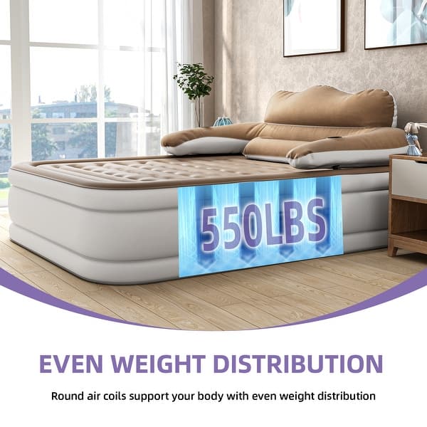 Tialoer King Size Inflatable Air Mattress Sofa Bed For