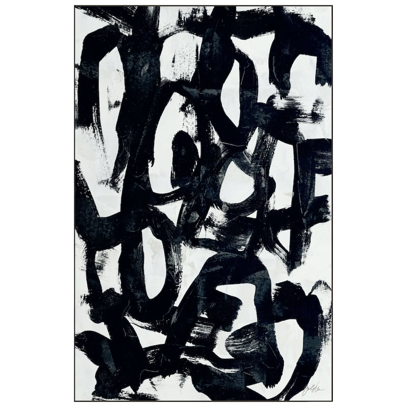 Graffiti Tangle I Abstract Washable Art Area Rug size 5'x8', Power-loomed, Non Slip Rug, Soft Rug for Living Room,Bedroom,Office