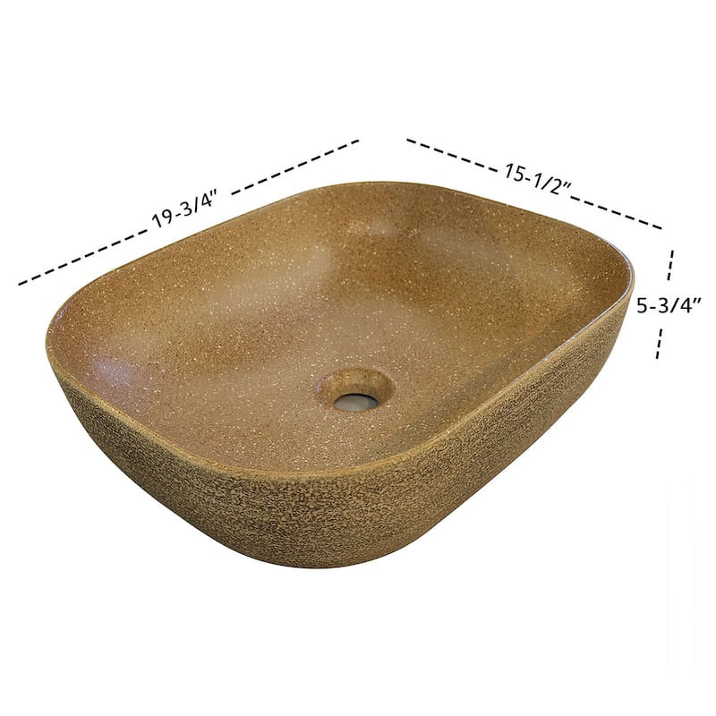 Dowell Ceramic Vessel Sink - Oval
