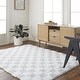 preview thumbnail 13 of 48, Livabliss Urban Shag Scandinavian Checkered Area Rug. 9' 2" x 12' - Cream/Light Gray