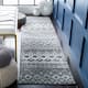 SAFAVIEH Amsterdam Bridget Moroccan Boho Rug - 2'3" x 10' Runner - Dark Grey/Light Grey