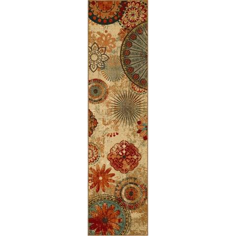 Mohawk Home Alexa Floral Medallion Area Rug