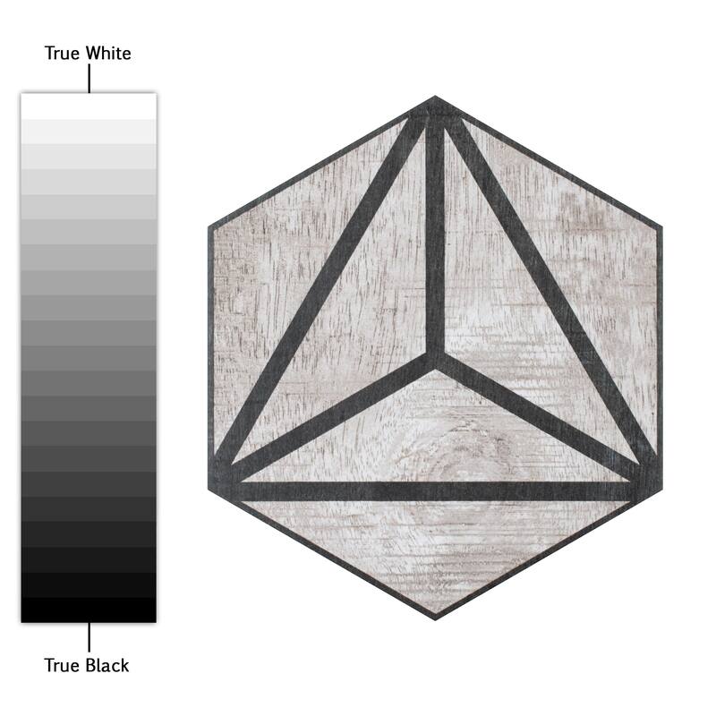 Merola Tile Sawnwood Tribeka Hex Grey 8-5/8" x 9-7/8" Porcelain Floor and Wall Tile