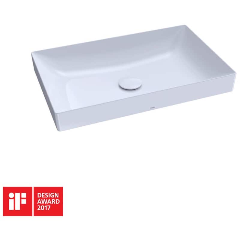 Kiwami 23-5/8 inch Rectangular Ceramic Vessel Bathroom Sink - Bed Bath ...