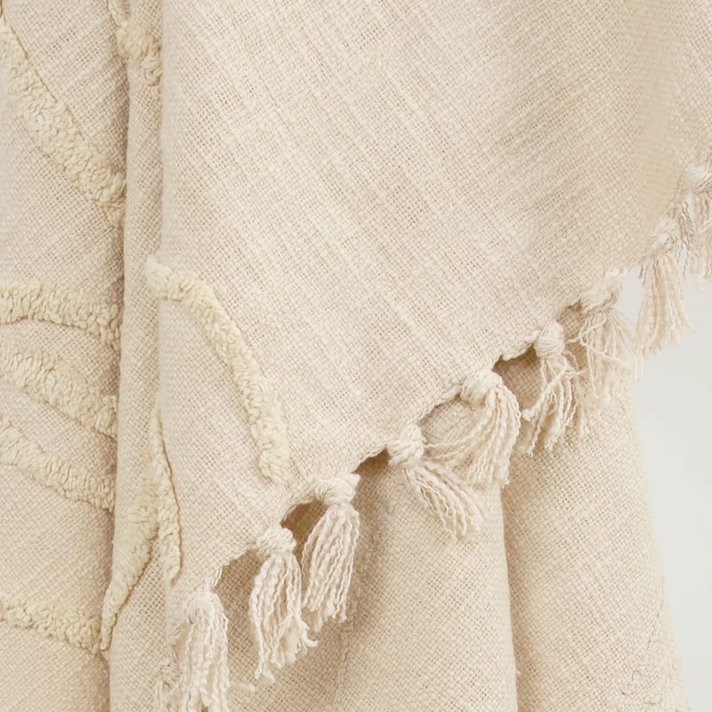 Rizzy Home Vining Botanical Textured Cotton Throw