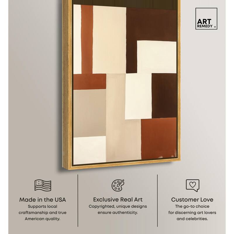 Tonal Grid I Canvas by Art Remedy