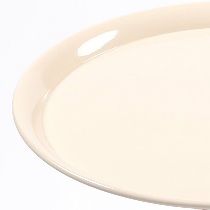 Mermaid Tail End Coffee Table Round Side Table, Modern Metal Pedestal Table, Minimalist Accent Table For Small Spaces