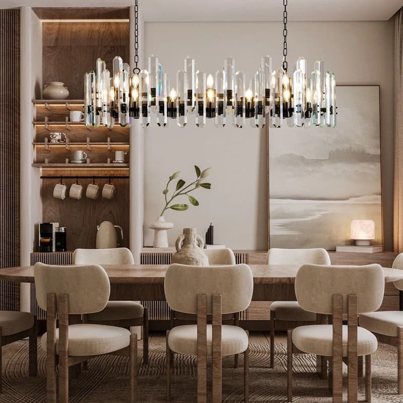 KAYLA 24- 54in Modern Luxury Crystal Chandelier Lighting - LED Ceiling Light Fixture