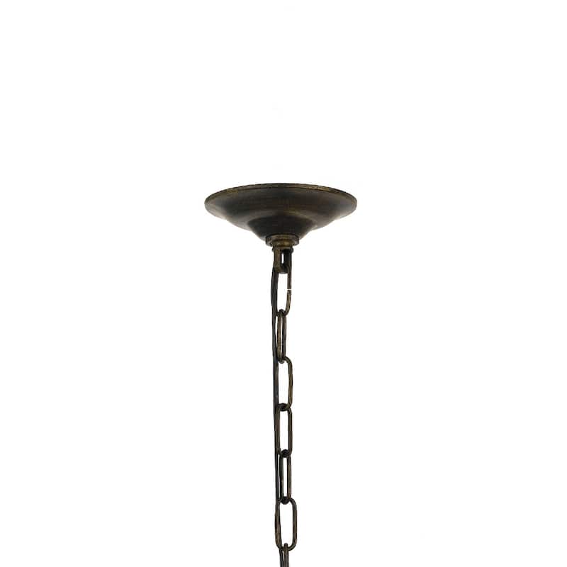Butler 12 Light Clear Crystal English Bronze Chandelier - 29'' W x 29'' H