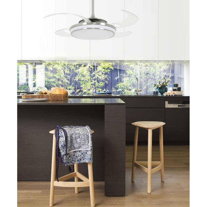 Fanaway Evo1 Retractable 4-blade LED Lighting with Remote Ceiling Fan