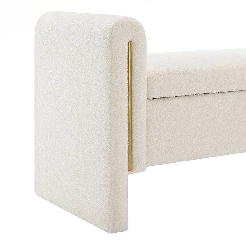 Bench with Arms and Storage,Upholstered Large Foot Rest Stool, Comfy Window Vanity Bench for Living Room,Bedroom,Dorm