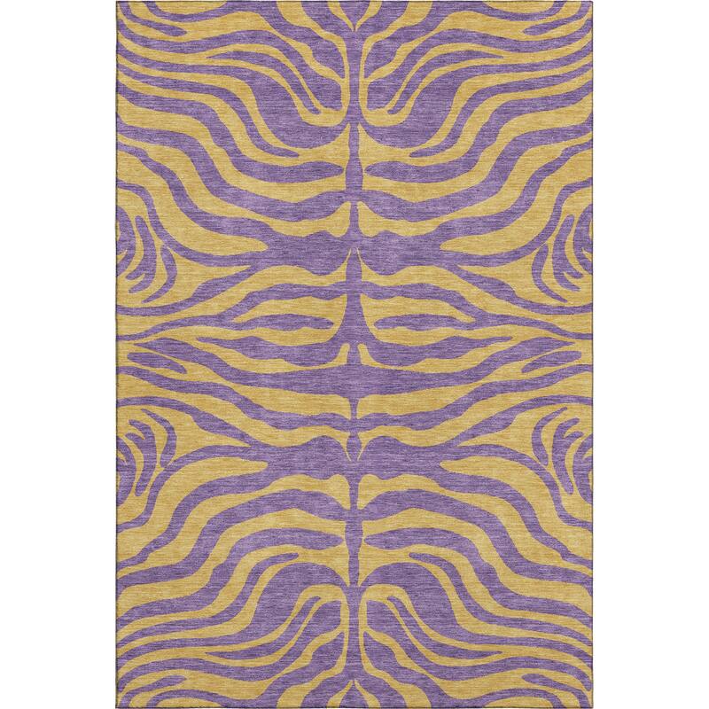 Premium Washable Super Soft Modern Zebra Print Mayfield Rug