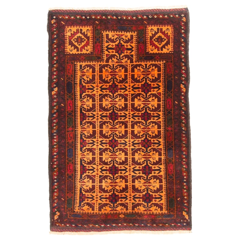 ECARPETGALLERY Hand-knotted Teimani Beige Wool Rug - 2'6 x 3'10